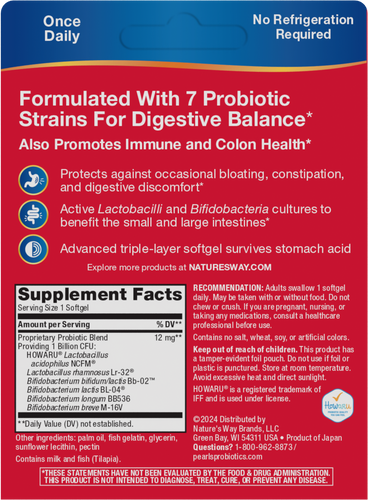 Nature's Way Probiotic Pearls Complete 90 softgels (CLEARANCE: Best by January 31, 2026)