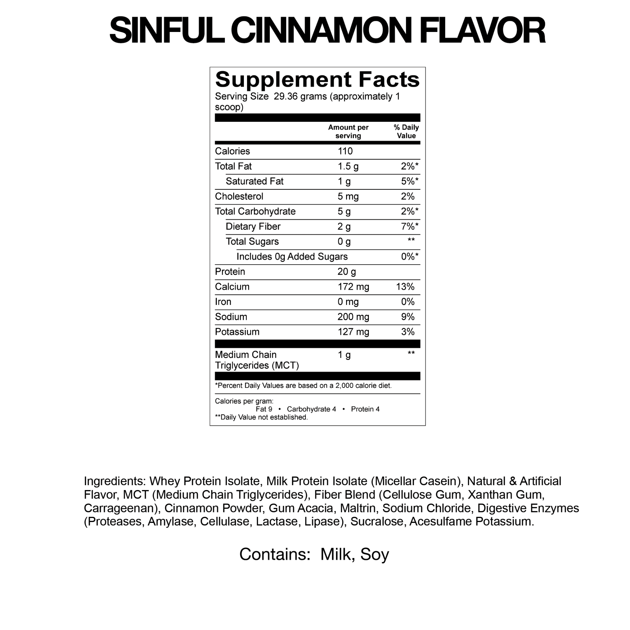 #Flavor_Sinful Cinnamon #Size_2 lb.