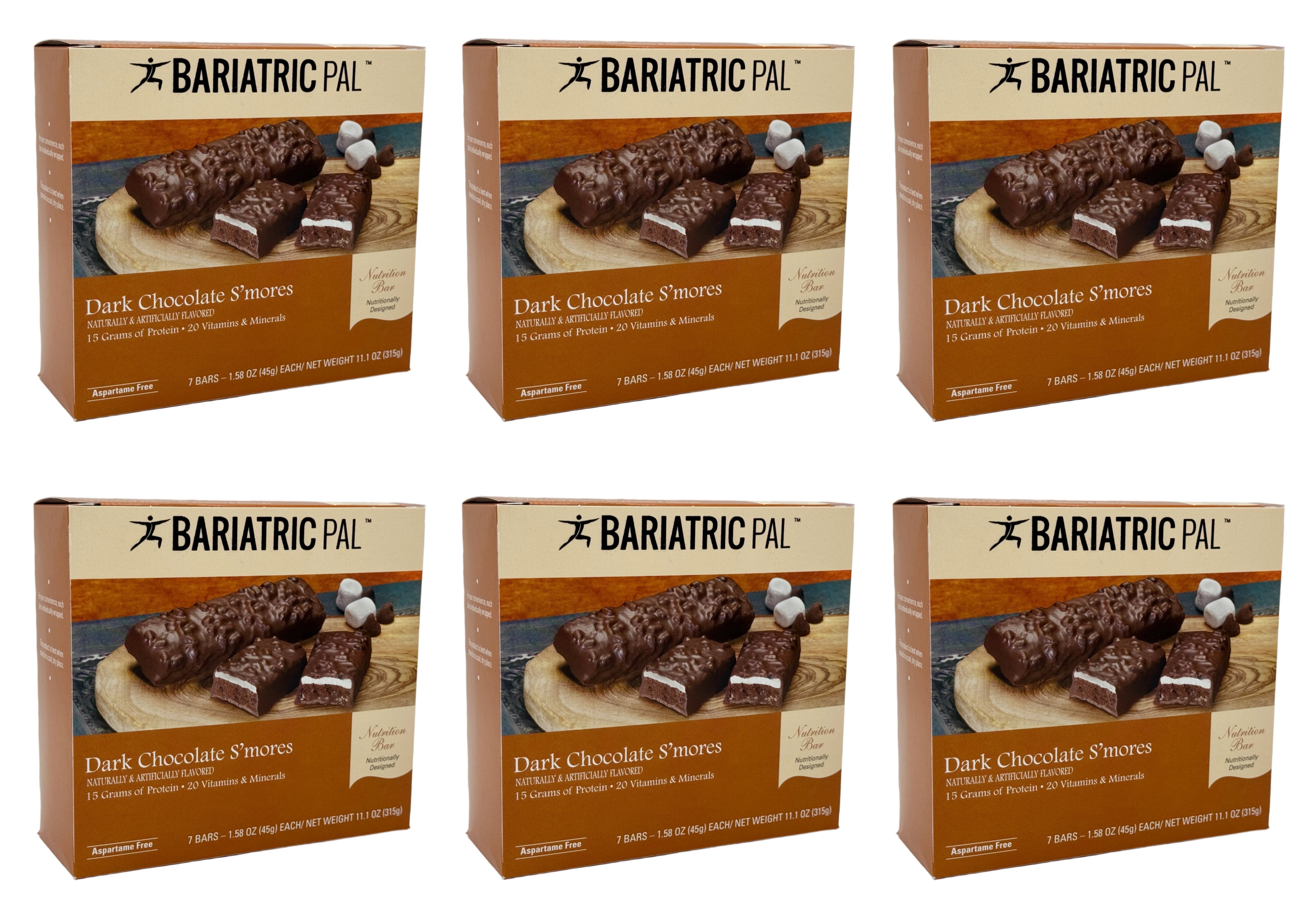 BariatricPal 15g Protein Bars - Dark Chocolate Marshmallow S'mores