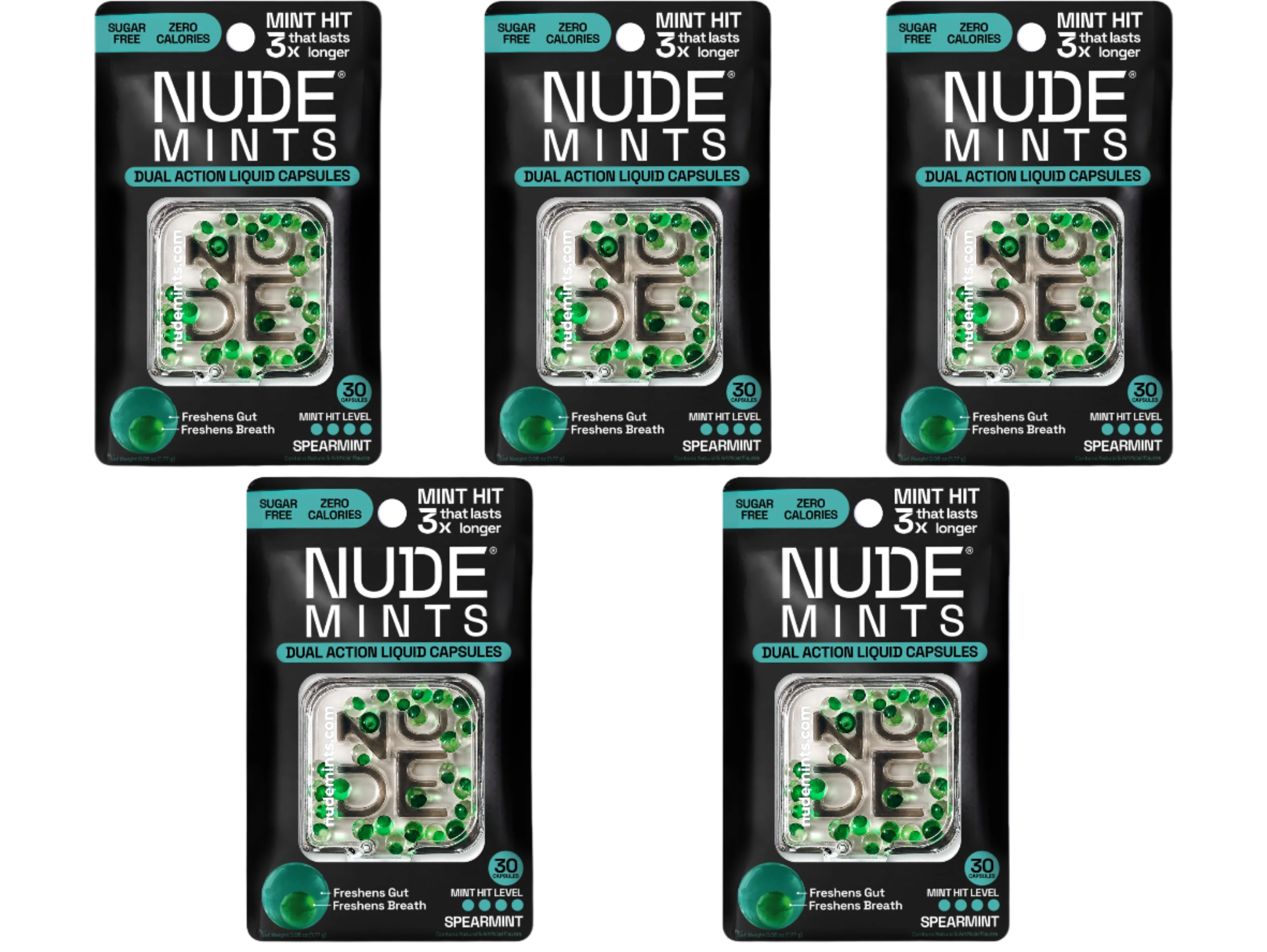 Breath + Gut Mints For Gut Healthy by NUDE - Spearmint