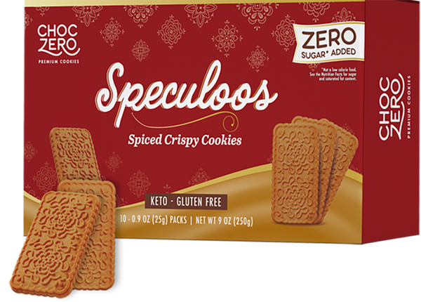 ChocZero Speculoos Spiced Crispy Cookies, 9 oz by ChocZero