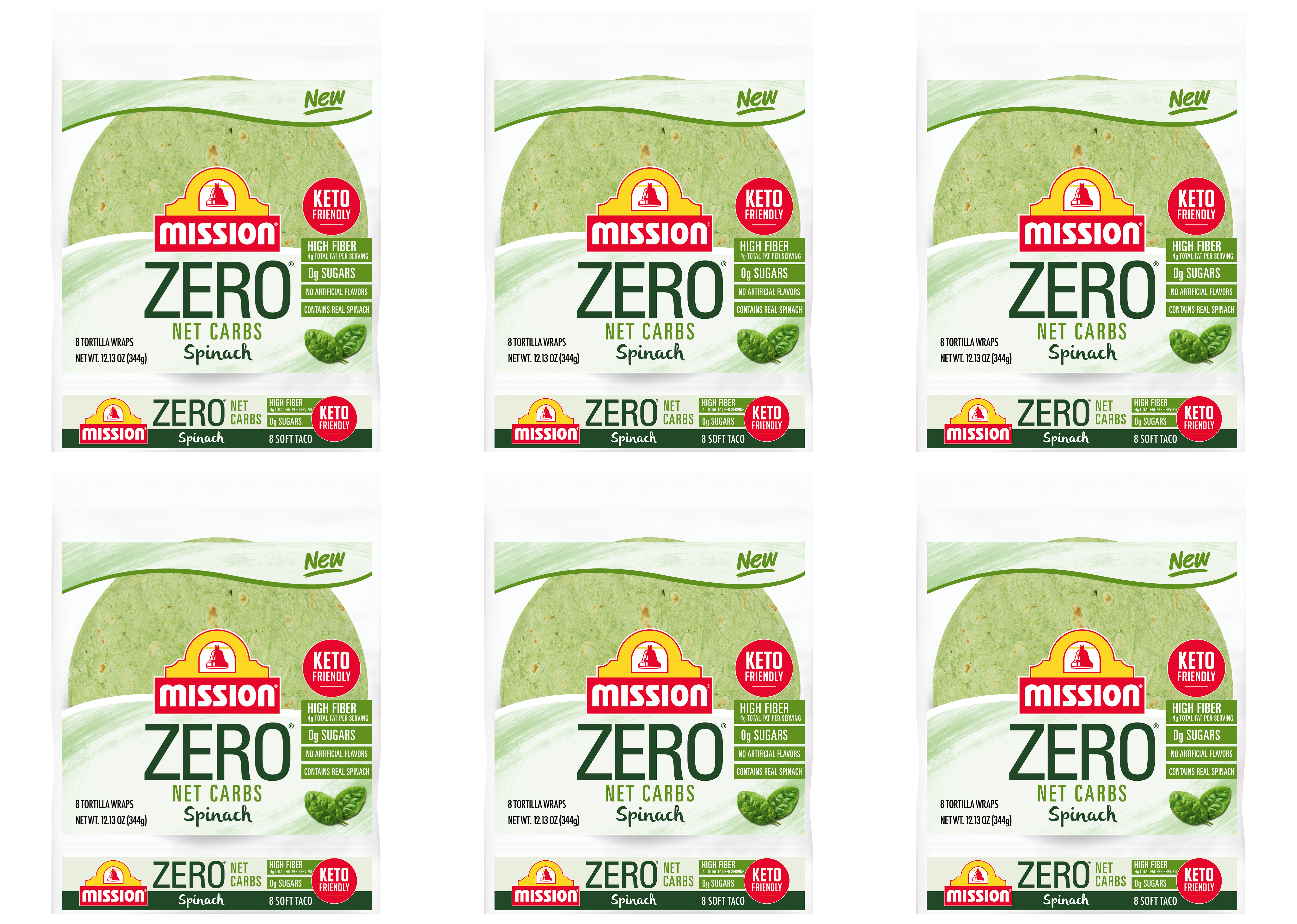 #Flavor_Soft Taco, Spinach (8 tortillas), 11.29 oz #Size_6-Pack