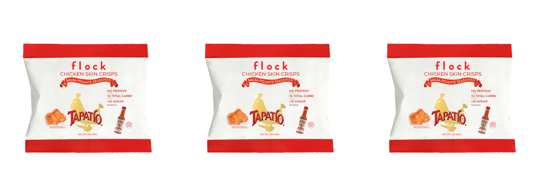Flock Foods Keto Chicken Chips - Tapatío Hot Chicken