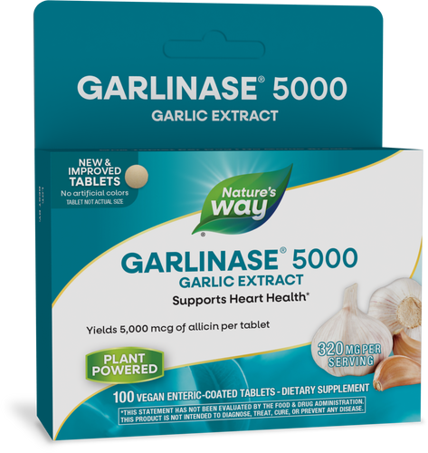 Nature's Way Garlinase 5000 (CLEARANCE: Best by November 30, 2025)