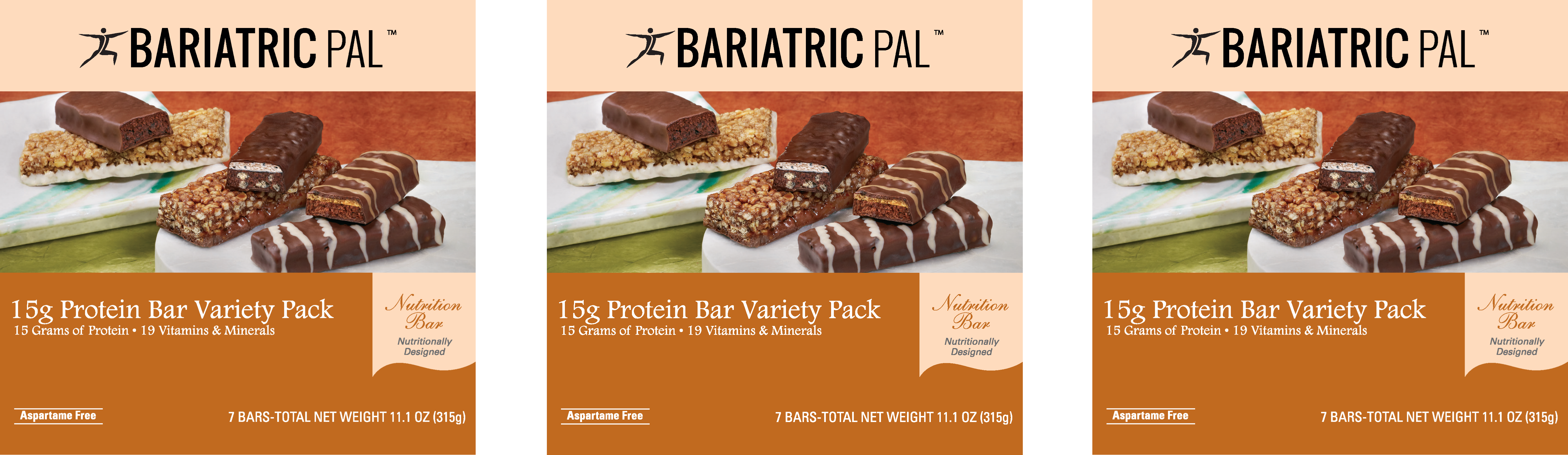 BariatricPal 15g Protein Bars - Variety Pack