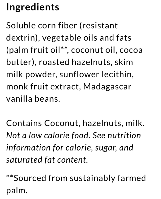 #Flavor_White Chocolate Hazelnut