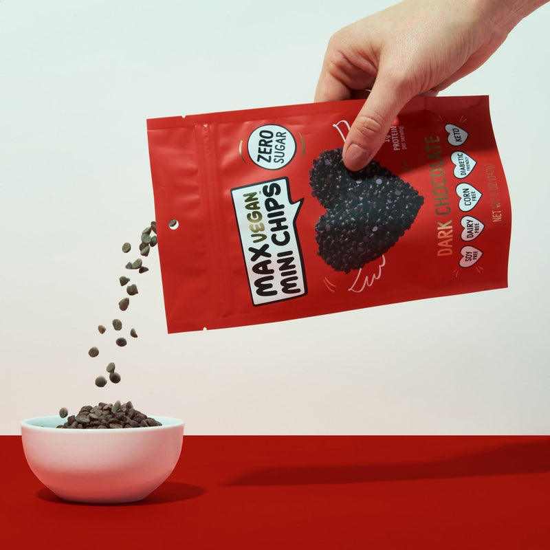 Know Brainer Foods Max Vegan Zero Sugar Mini Chips - Dark Chocolate