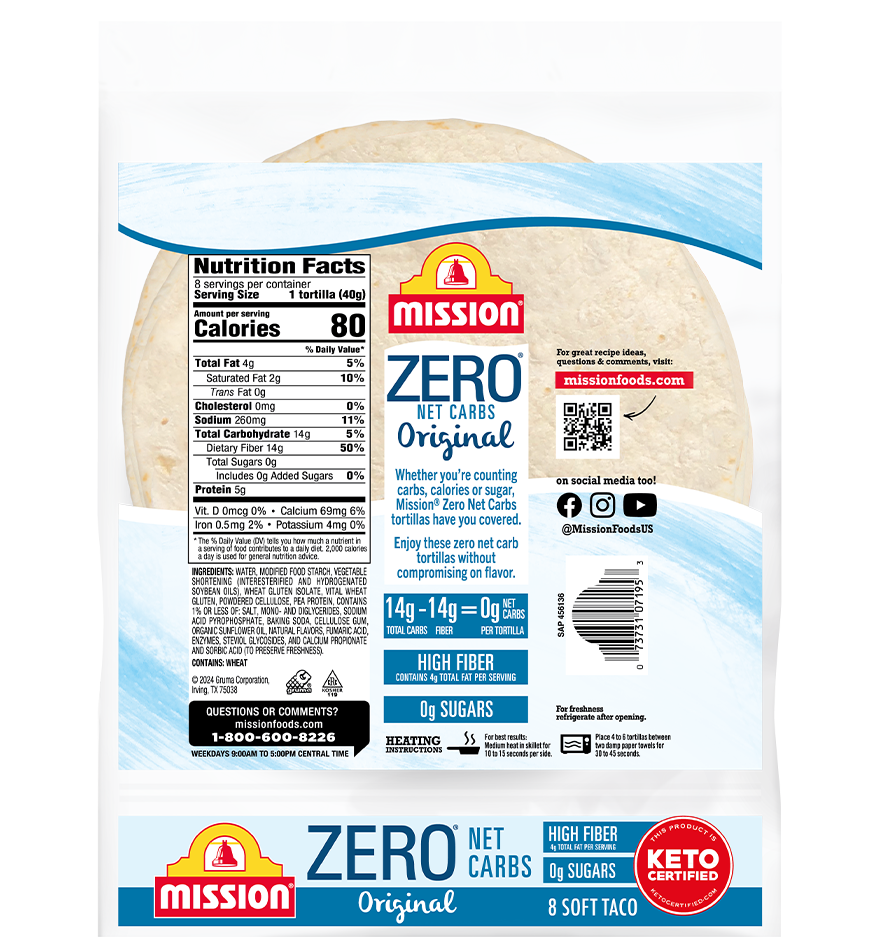 #Flavor_Soft Taco, Original (8 tortillas), 11.29 oz (CLEARANCE: Best by July 28, 2025)