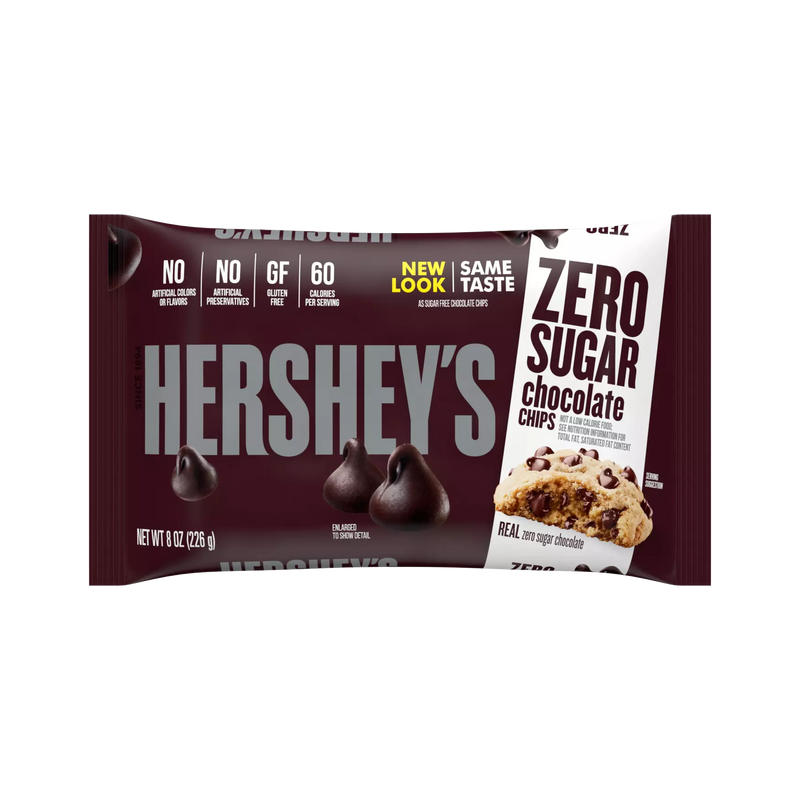 Hershey's Zero Sugar Chocolate Chips, 8 oz