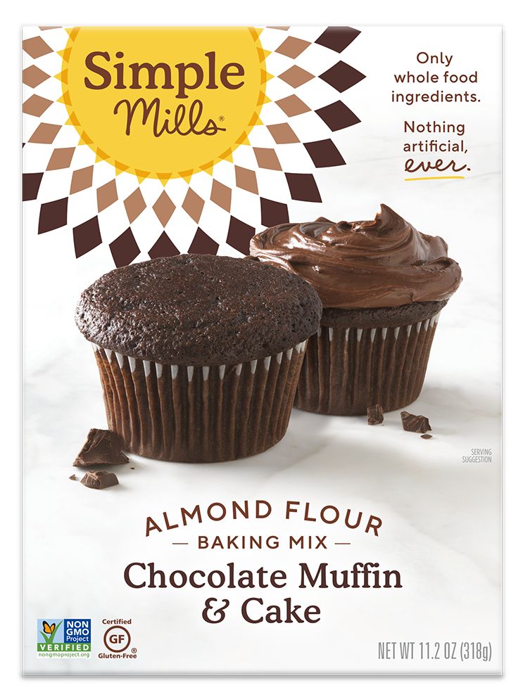 Simple Mills Chocolate Muffin & Cake Almond Flour Mix 11.2 oz - High-quality Baking Products by Simple Mills at 