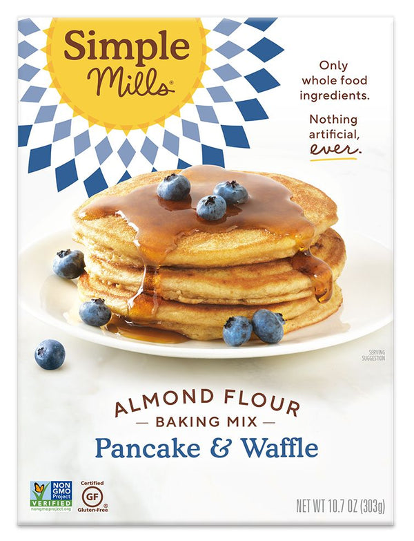 Simple Mills Pancake & Waffle Almond Flour Mix 10.7 oz - High-quality Baking Products by Simple Mills at 
