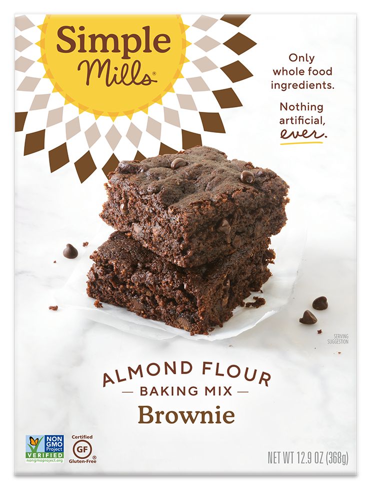 Simple Mills Brownie Almond Flour Mix 12.9 oz - High-quality Baking Products by Simple Mills at 