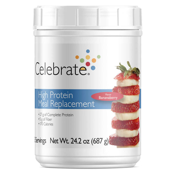 Celebrate Meal Replacement Protein Shakes - Available in 6 Flavors! - High-quality Protein Powder Tubs by Celebrate Vitamins at 