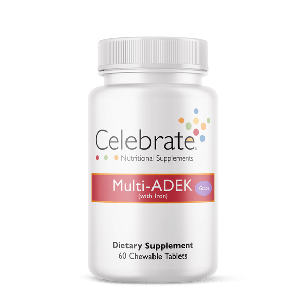 Celebrate Multivitamin ADEK with Iron - High-quality Multivitamins by Celebrate Vitamins at 