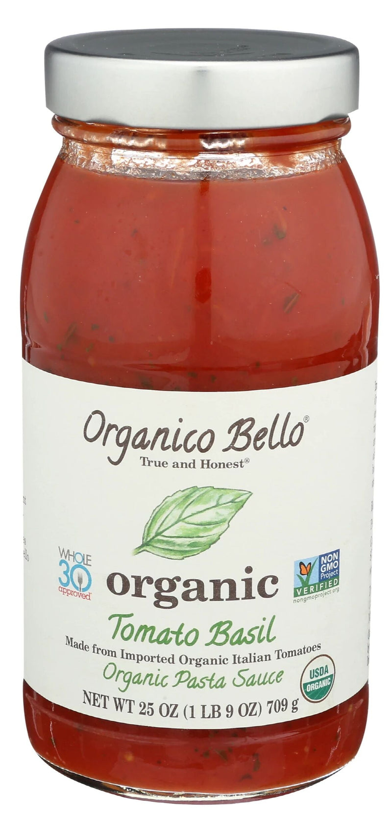 Organico Bello No Sugar Added Organic Pasta Sauce