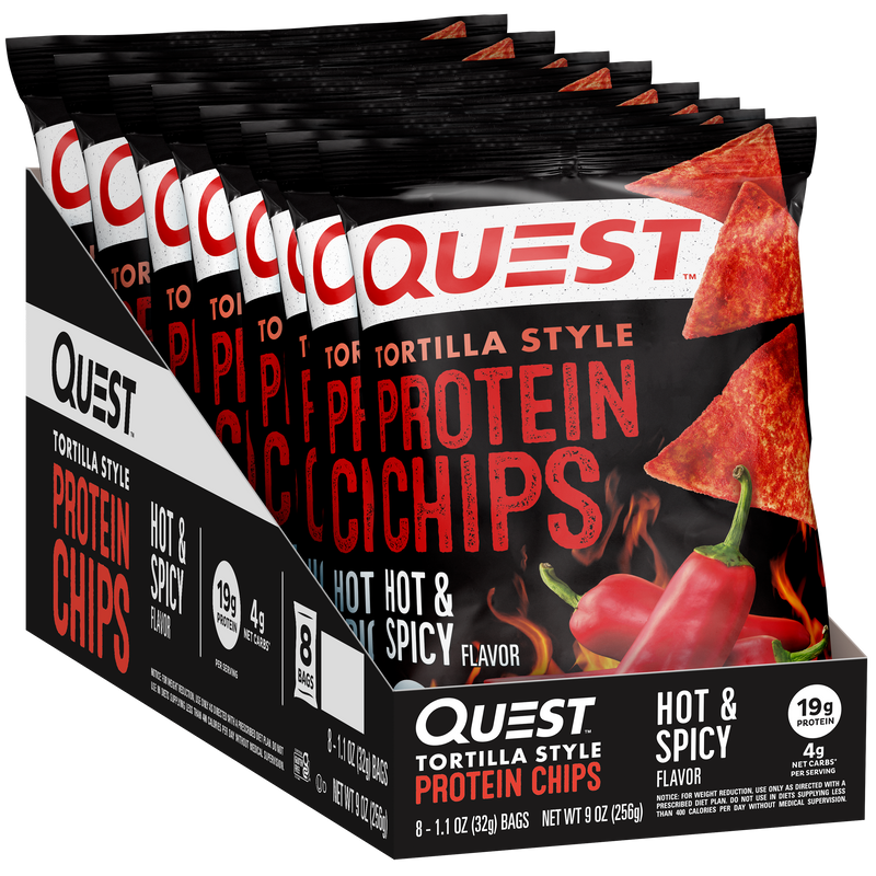 Quest Tortilla Style Protein Chips - Hot & Spicy