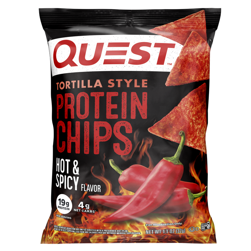 Quest Tortilla Style Protein Chips - Hot & Spicy