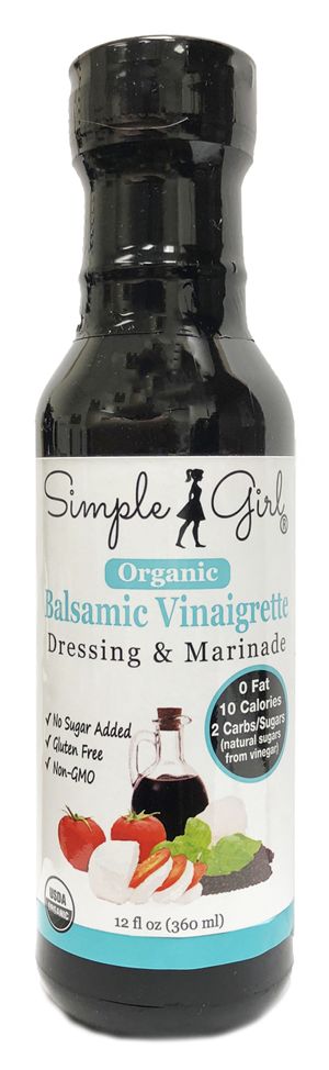 Simple Girl Low Sugar Dressing & Marinade 12 fl oz, Balsamic Vinaigrette - High-quality Gluten Free by Simple Girl at 