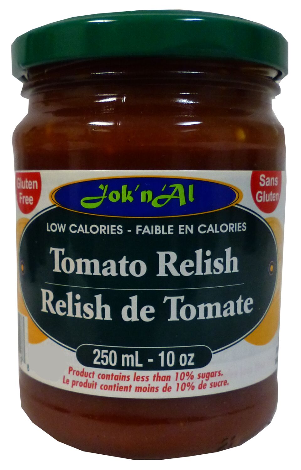 Jok n Al Low Calorie Tomato Relish 10 oz. - High-quality Gluten Free by Jok n Al at 
