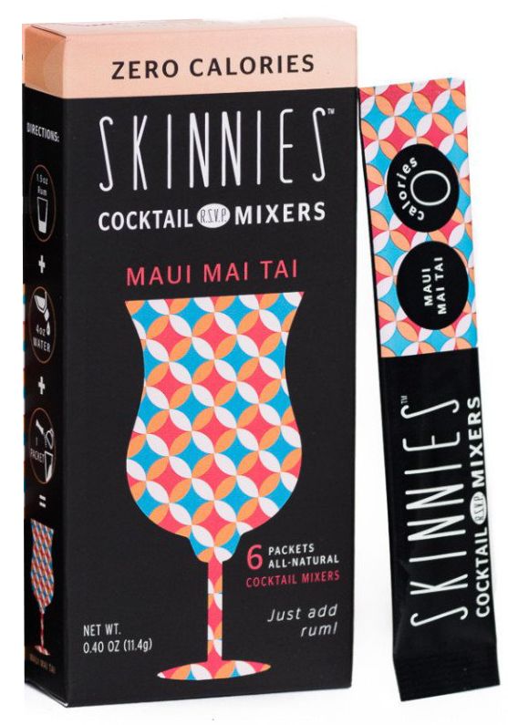 Skinnies Maui Mai Tai Cocktail Mixer 6 packets - High-quality Beverages by Skinnies at 