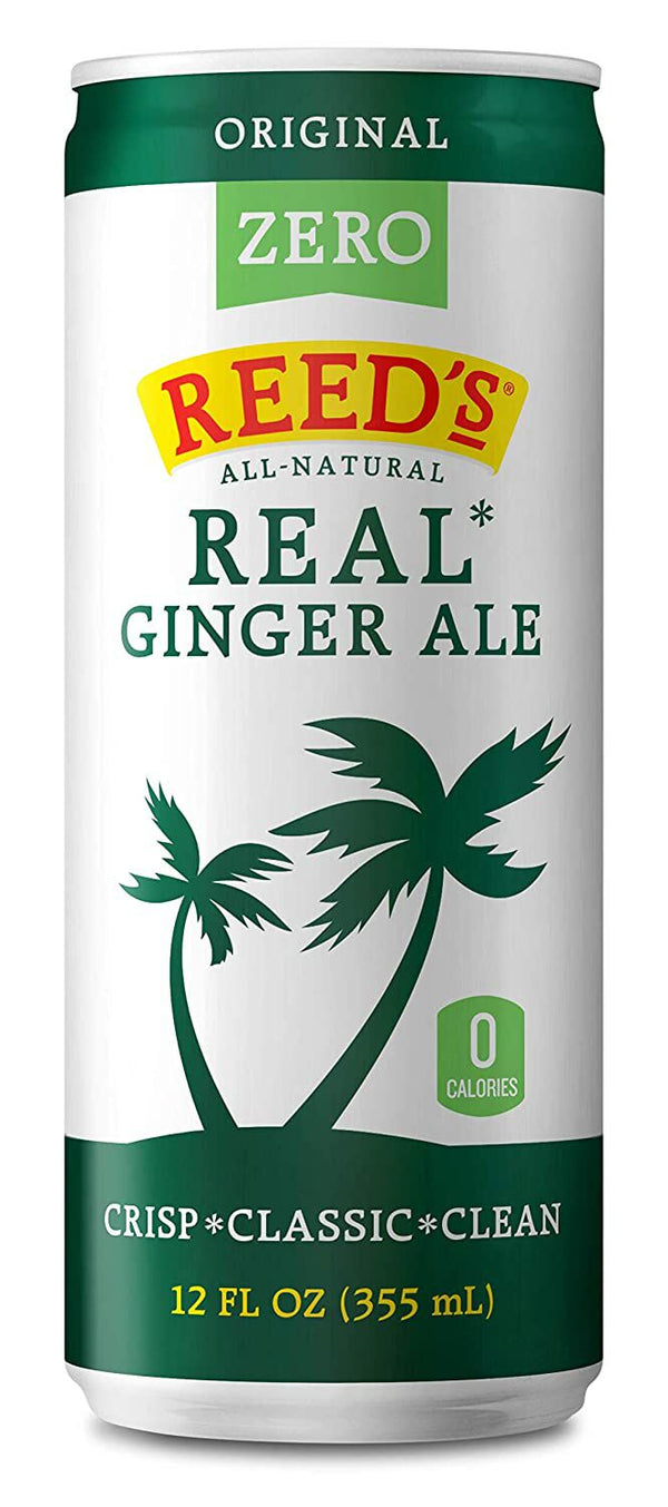 Reed's Zero Sugar Real Ginger Ale 4 sleek cans - High-quality Beverages by Reed's at 