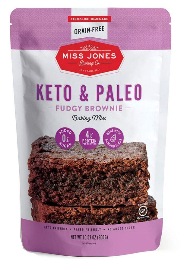 Miss Jones Baking Co. Keto & Paleo Fudgy Brownie Baking Mix 10.57 oz - High-quality Baking Products by Miss Jones Baking Co. at 