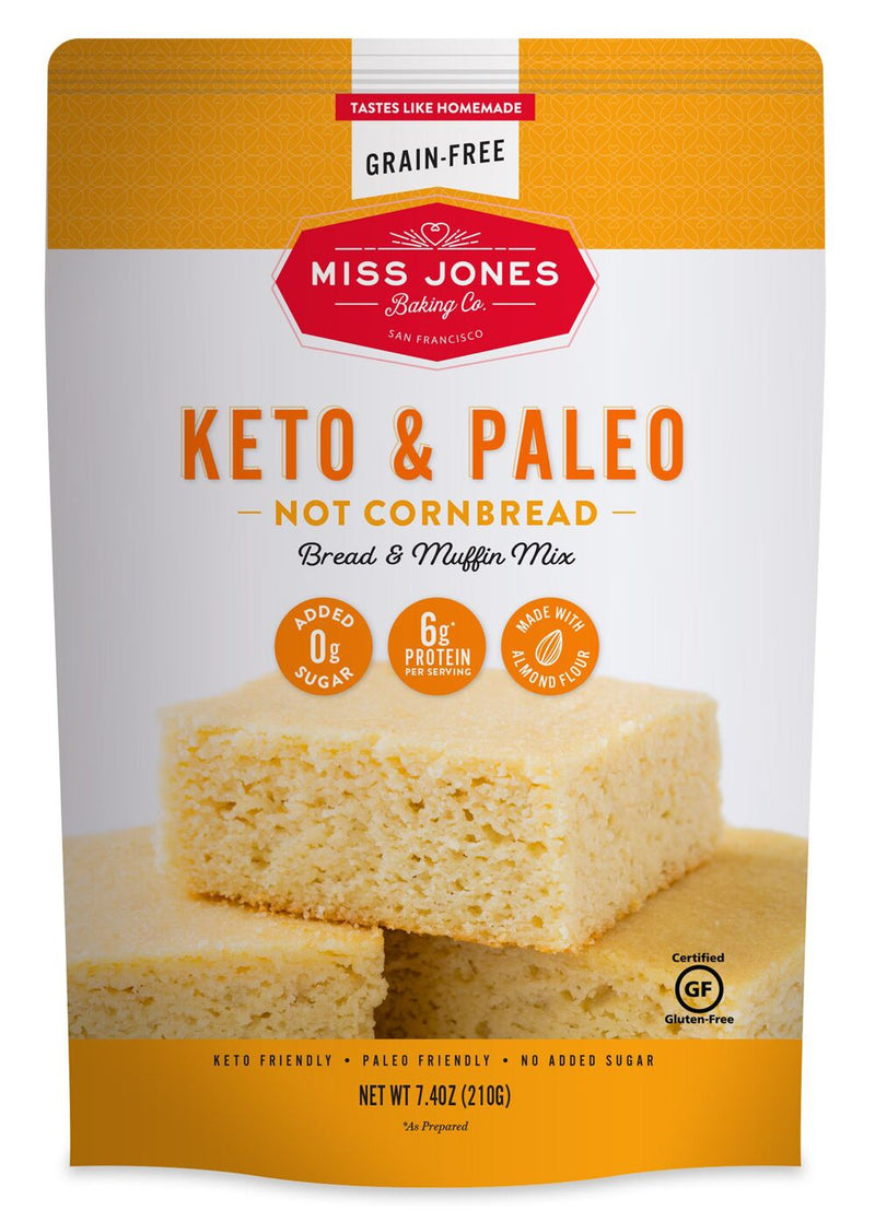 Miss Jones Baking Co. Keto & Paleo Not Cornbread Bread and Muffin Mix 7.4 oz - High-quality Baking Products by Miss Jones Baking Co. at 