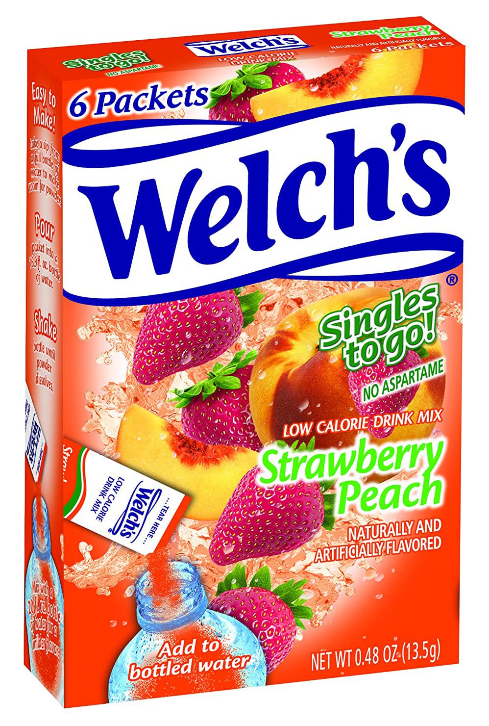 #Flavor_Strawberry Peach #Size_6 sticks