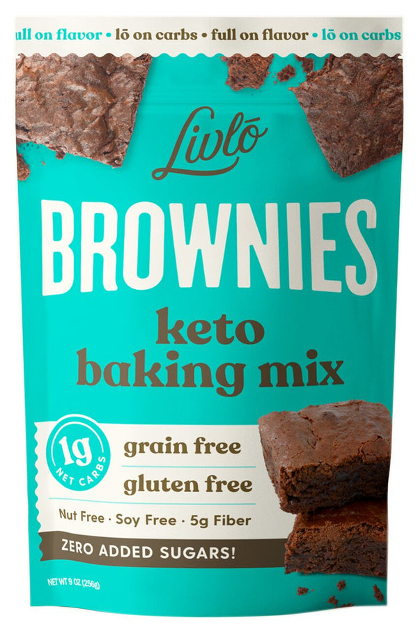 Livlo Keto Brownies Baking Mix 9 oz - High-quality Baking Products by Livlo at 