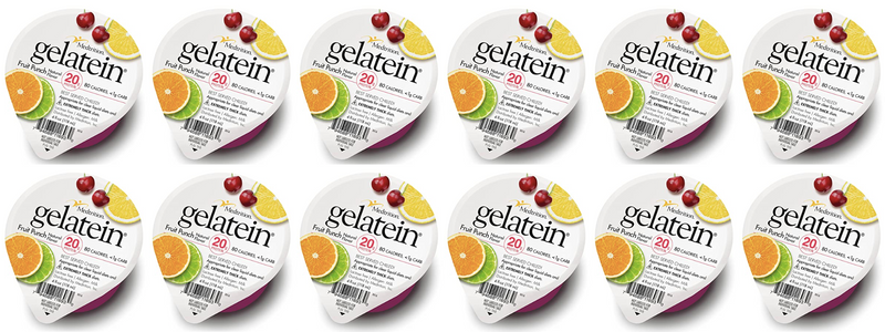 Gelatein® 20g Collagen & Whey Protein Gelatin Cups by Medtrition