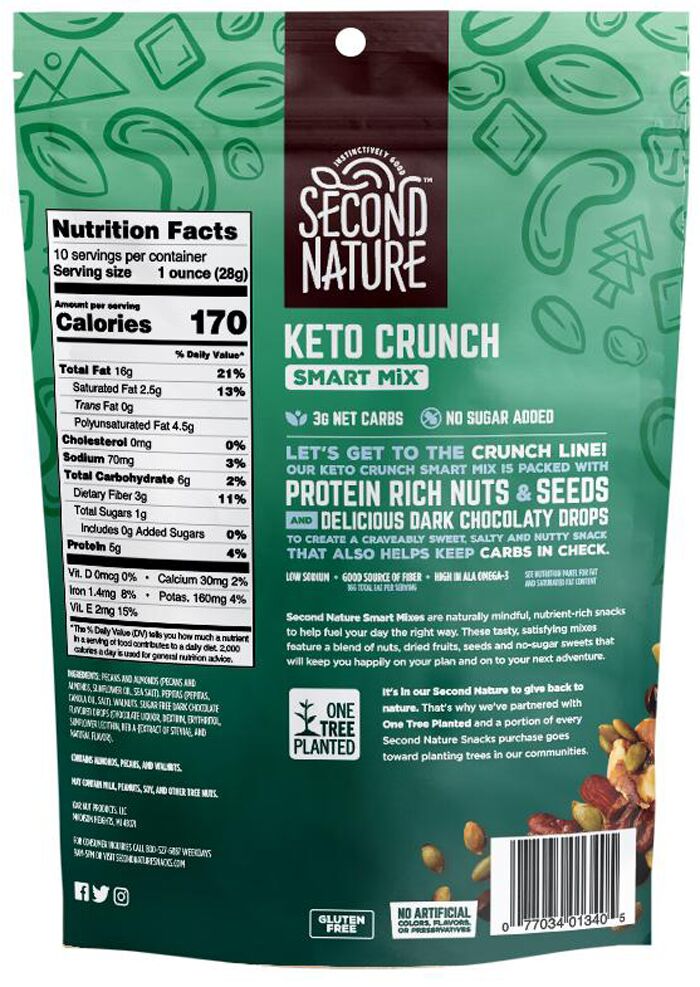 Second Nature Keto Crunch Smart Mix 10 oz
