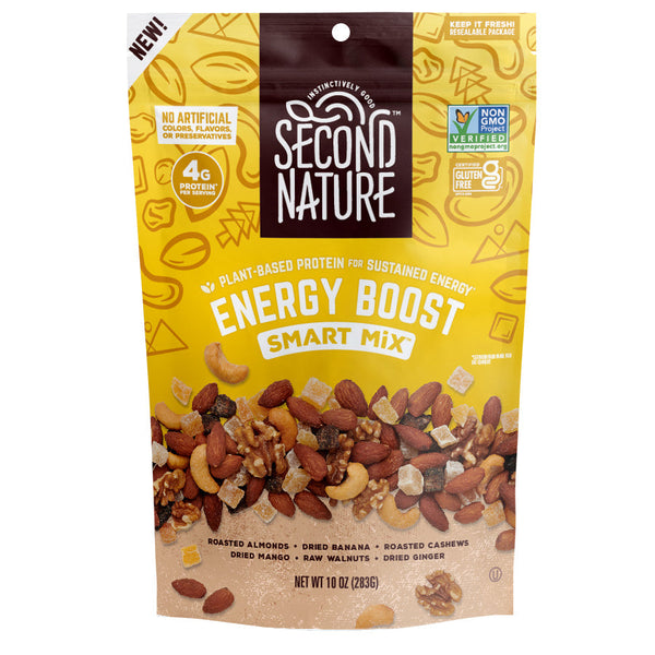 Second Nature Energy Boost Smart Mix 10 oz - High-quality Nuts, Seeds and Fruits by Second Nature at 