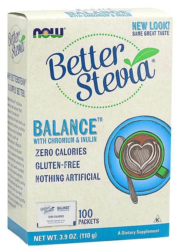 NOW Better Stevia Balance Packets 100 packets - High-quality Gluten Free by NOW at 
