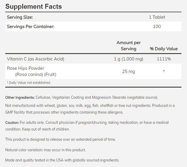 #Flavor_Sustained Release #Size_100 tablets