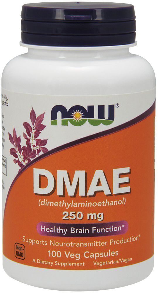NOW DMAE 100 veg capsules - High-quality Gluten Free by NOW at 