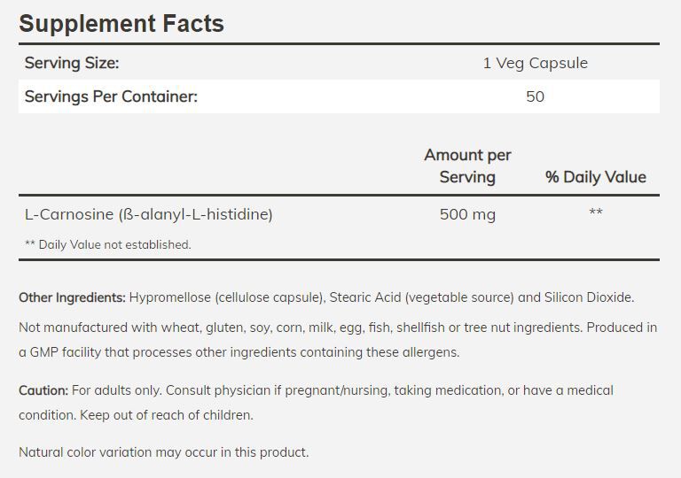 #Dosage_500 mg #Size_50 veg capsules