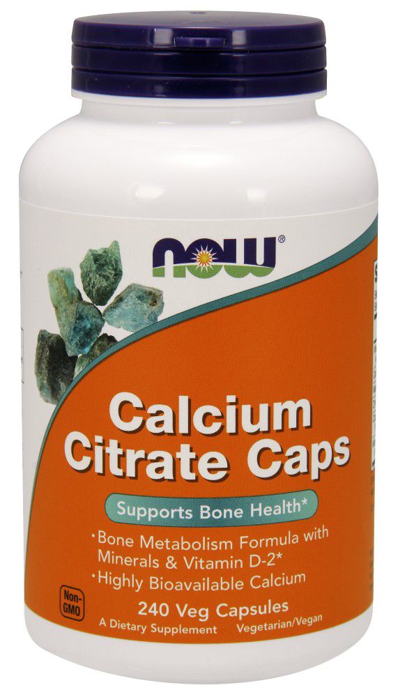 NOW Calcium Citrate Caps 240 veg capsules - High-quality Bone Health by NOW at 
