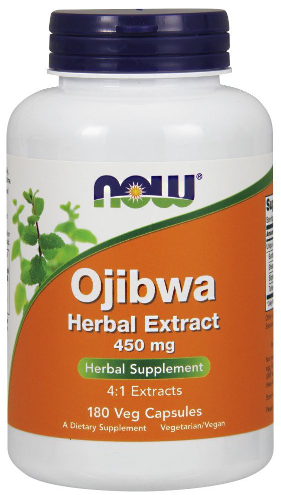 NOW Ojibwa Herbal Extract 180 veg capsules - High-quality Herbs by NOW at 