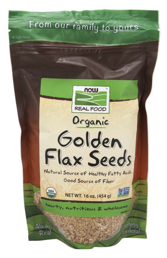 NOW Flax Seeds 16 oz. - High-quality Oils/EFAs by NOW at 
