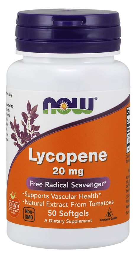 NOW Lycopene 50 softgels - High-quality Eye/Vision Health by NOW at 