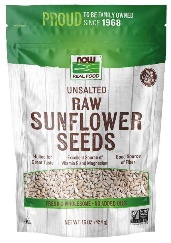 NOW Sunflower Seeds 16 oz - High-quality Nuts, Seeds and Fruits by NOW at 