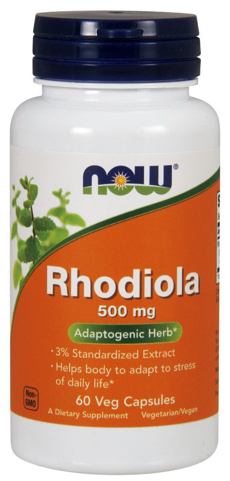 NOW Rhodiola 60 veg capsules - High-quality Diet and Weight Loss by NOW at 