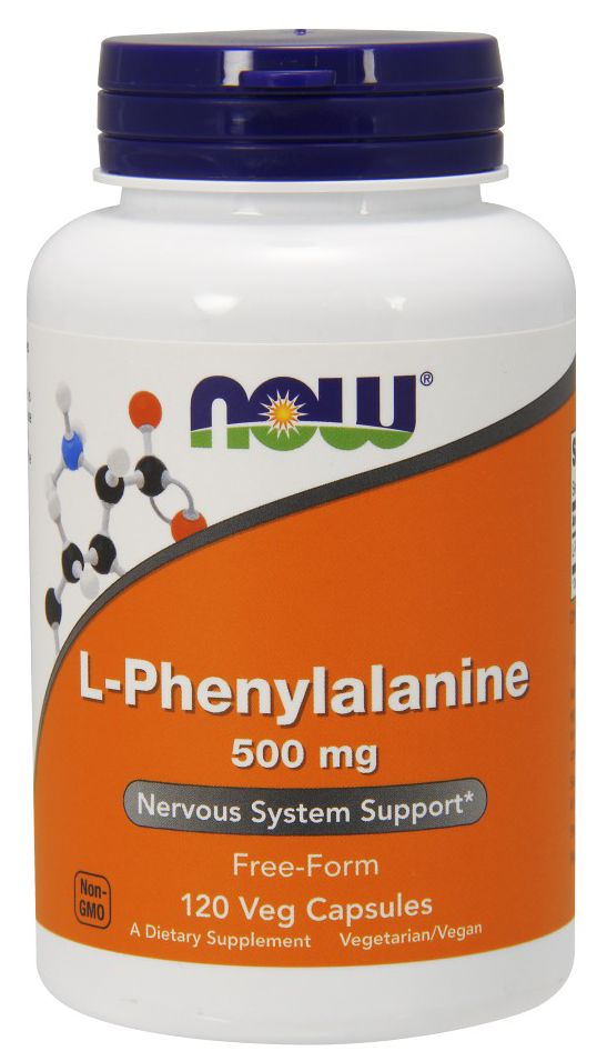 NOW L-Phenylalanine 120 veg capsules - High-quality Amino Acids by NOW at 