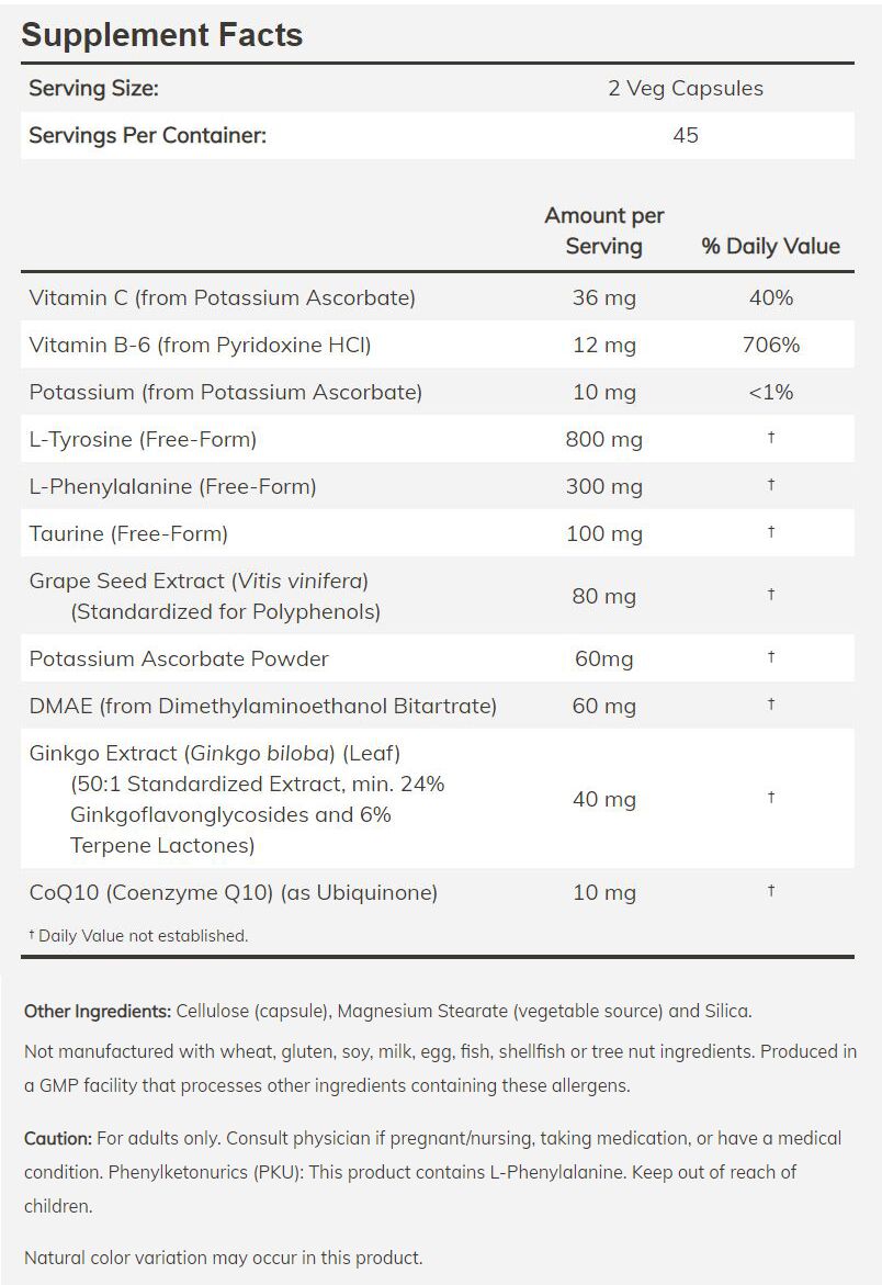NOW True Focus 90 veg capsules - High-quality Gluten Free by NOW at BariatricPal Store