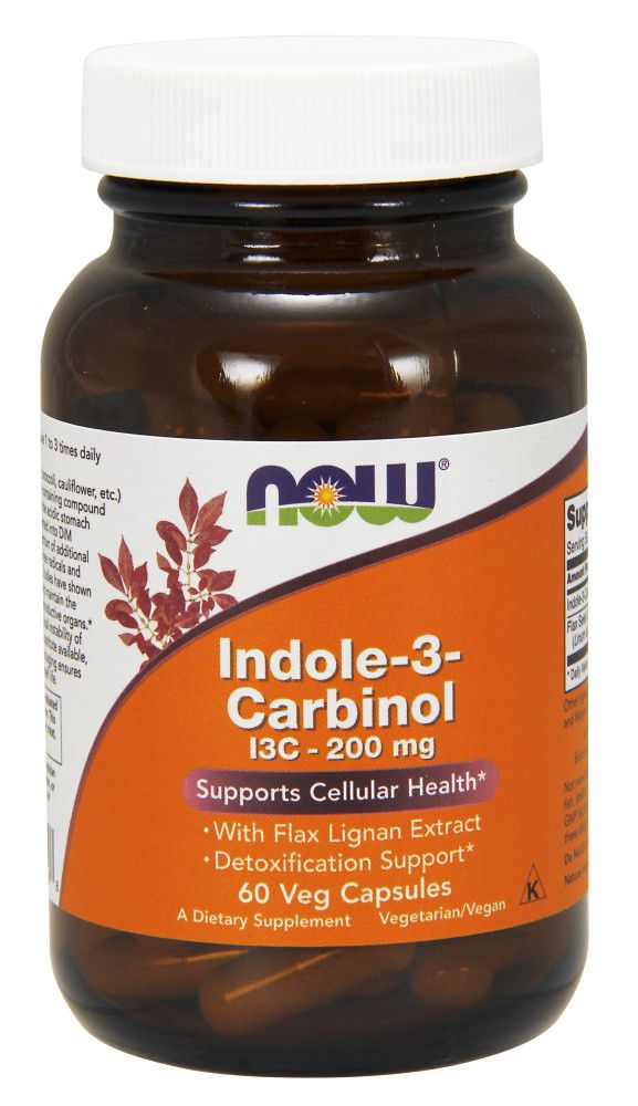 NOW Indole-3-Carbinol 60 veg capsules - High-quality Sports Nutrition by NOW at 
