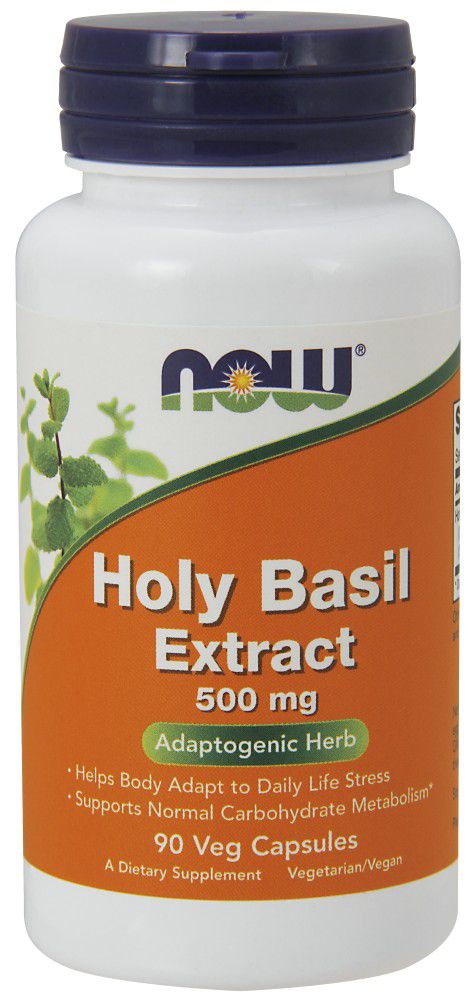 NOW Holy Basil 90 veg capsules - High-quality Herbs by NOW at 