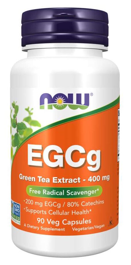 NOW EGCg Green Tea Extract 90 veg capsules - High-quality Herbs by NOW at 