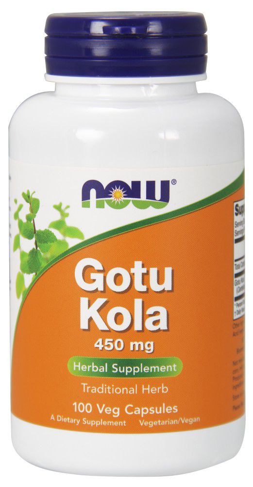NOW Gotu Kola 100 veg capsules - High-quality Herbs by NOW at 