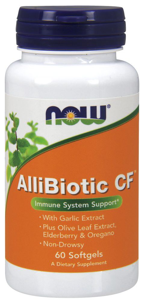 NOW AlliBiotic CF 60 softgels - High-quality Herbs by NOW at 