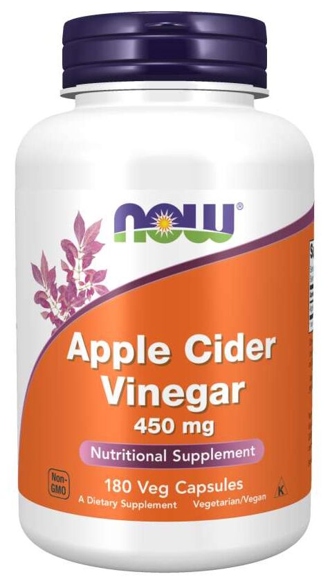 NOW Apple Cider Vinegar 180 capsules - High-quality Diet and Weight Loss by NOW at 
